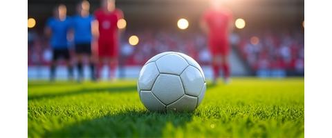 サッカーボールとフィールド